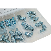 Набор пресс-масленок Nova Bright 9 видов: прямые, угловые 45 градусов, 90 градусов; 110 шт., 6030 34221