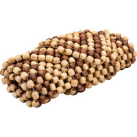 Массажная накидка на сиденье Nova Bright с подголовником, деревянная, покрытая светлым лаком, 127x38 см 36578