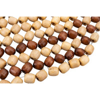 Массажная накидка на сиденье Nova Bright с подголовником, деревянная, покрытая светлым лаком, 127x38 см 36578