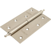 Накладная петля с короной Левша ALTEZTA 1007 120x75x2.5, хром матовый, левая У1-7680.ХМл