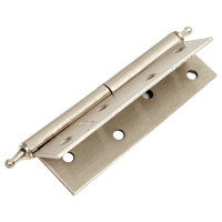 Накладная петля с короной Левша ALTEZTA 1007 120x75x2.5, хром матовый, левая У1-7680.ХМл