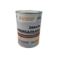 Эмаль универсальная для наружных и внутренних работ Доминар база А, 1 кг G28325