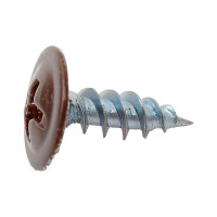 Прессшайба Качественный КРЕПЕЖ 4.2х13 мм, коричневая RAL 8017, острая, 300 шт 0200227 КЧ