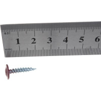 Прессшайба Качественный КРЕПЕЖ 4.2х19 мм, красное вино RAL 3005, острая, 220 шт 0200239 КЧ