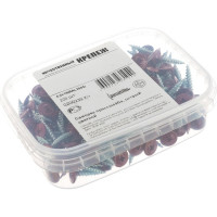 Прессшайба Качественный КРЕПЕЖ 4.2х19 мм, красное вино RAL 3005, острая, 220 шт 0200239 КЧ