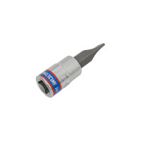 Головка-бита торцевая, 1/4", Slotted, 7,0х1,2 мм, L=37 мм KING TONY 203207