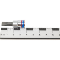 Головка-бита торцевая, 1/4", Slotted, 7,0х1,2 мм, L=37 мм KING TONY 203207