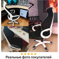 Компьютерное офисное кресло руководителя BRABIX PREMIUM Genesis EX-517, с подлокотниками, экокожа / сетка 531573