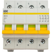 Выключатель нагрузки IEK ВН-32 63А/4П ИЭК MNV10-4-063