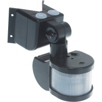 Детектор движения IEK ДД 018 1100Вт, угол обз. 270град., дальн. 12м, IP44, черн. LDD10-018B-1100-002