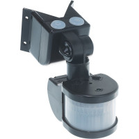 Детектор движения IEK ДД 018 1100Вт, угол обз. 270град., дальн. 12м, IP44, черн. LDD10-018B-1100-002