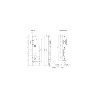 Корпус замка НОРА-М КЗВУ-115 85 мм хром 12671
