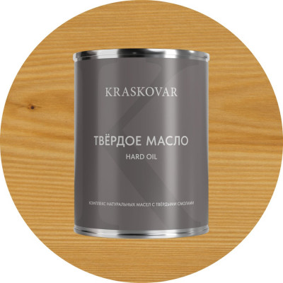 Масло твёрдое повышенной прочности Kraskovar Бесцветный 0,75л 1657