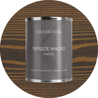 Масло твёрдое повышенной прочности Kraskovar Палисандр 0,75л 1662