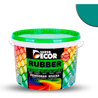 Резиновая краска SUPER DECOR №10 Морская волна, 3 кг 4630024700851