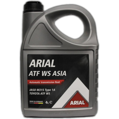 Трансмиссионное масло ARIAL ATF WS, Asia, 4 л AR001910030