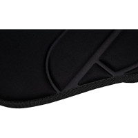 Накидка на сиденье с электроподогревом 1000 х 500 мм со спинкой, регулятором, черная DolleX NSP-100