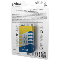 Батарейка PERFEO 6LR61 1 шт блистер 30 005 310