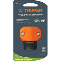 Пластиковый коннектор Truper для шланга папа 5/8"-3/4" REM-5/8-3 12716
