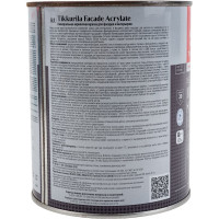 Краска Tikkurila FACADE ACRYLATE акрилатная, универсальная для фасадов и интерьеров, база A 0,9л 205604 700012339
