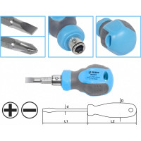 Комбинированная отвертка AIST SL6 PH2 двухсторонняя короткая 800202 00-00003391