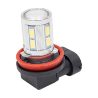 Автолампа диод SKYWAY H11 12V 12 SMD + 1 HP 1-конт Белая комп.2 шт дальн.с/ближ.с/птф S08201005