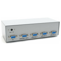 Разветвитель VGA Cablexpert GVS124 HD15F/4x15F 1 компьютер - 4 монитора каскадируемый
