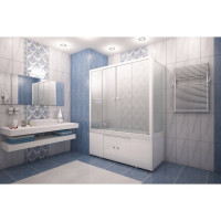 Торцевая ширма Метакам 700х1400 мм, матовое стекло ШСS_011157 4620034052828