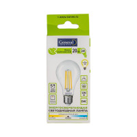 Светодиодная лампа General Lighting Systems FIL диммируемая A65S-20W-E27 688100