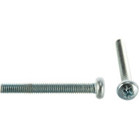 Полукруглый винт Стройбат DIN 7985 М3x25 белый цинк 18 шт 306480