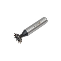 Фреза для пазов ласточкин хвост (20x63x5х12 мм; 45°; Z=8; DIN1833; прямой конус, HSS 6542) ИНСТУЛС 00001179959