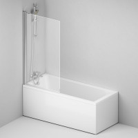 Шторка на борт ванны AM.PM Gem 80х140, поворотная W90BS-D080-140CT