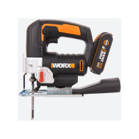 Аккумуляторный лобзик WORX 20 В, 1x2 Ач, кейс WX543