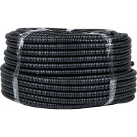 Гофрированная труба EKF Plast, ПНД, с зондом, d20мм, черная 25 м PROxima tpnd-20-25m
