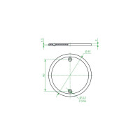 Крышка для установочных коробок Greenel D65мм 20 шт GE43001
