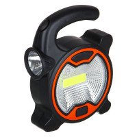 Фонарь ЕРМАК рабочий, 2 режима: 1 Led, 1 COB, 5Вт, 3xAA 223-006