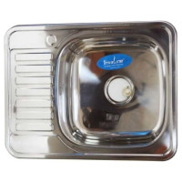 Врезная мойка mixline 50х65х16 см, 0.6, правый выпуск 3 1/2, с сифоном 529332