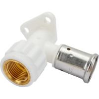 Водорозетка HENCO ВР, ПВДФ пресс, белая, 20x1/2", 56 мм 2PKW-2004