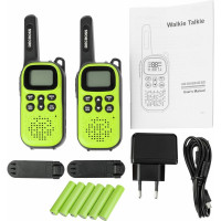 Комплект из двух радиостанций Decross DC44 Green Twin EU с ЗУ DC4412103302000
