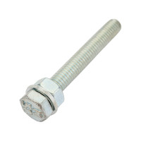 Болт с шестигранной головкой vipкрепеж набор, полная резьба, din 933, 6x45, 3 шт. 17840 VIP