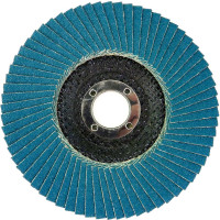 Круг лепестковый торцевой Planet-Venus z плоский 125x22.23 мм, Р80, цирконий Sait 41508