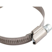 Червячный хомут CNIC 18-28/12,7 мм, W2 нержавеющая сталь, с оцинкованным винтом SAE J1670 05B1828 52554