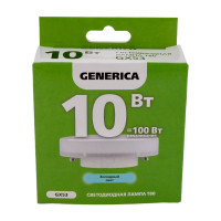 Светодиодная лампа GENERICA T80 таблетка 10Вт 230В 6500К GX53 LL-T80-10-230-65-GX53-G
