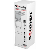 Напольный кулер для воды SONNEN Fse-02i нагрев/охлаждение электронное, шкаф, 2 крана, белый 455742
