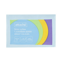 Стикеры Attache Bright colours 76x51 мм пастельные голубые 1 блок, 100 листов 1495397