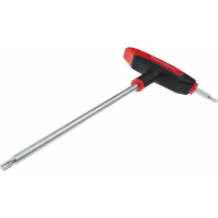 Ключ двусторонний JTC TORX с отверстием и Т-образной рукояткой T25H, 784825 189754