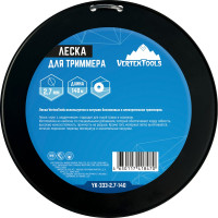 Леска для триммера VERTEX 2.7 мм, бобина 140 м, круг с сердечником vertextools YK-333-2.7-140