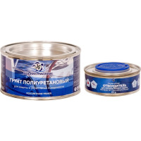 Грунт полиуретановый двухкомпонентный POLIMER MARINE 2К серый 0.5 кг 0.5ГПср