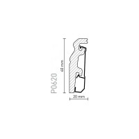 Плинтус Arbiton Vega HDPS P0620 2400x60x20 мм 550612