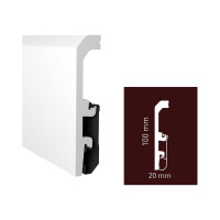 Плинтус Arbiton Vega HDPS P1010 2400x100x20 мм 550614